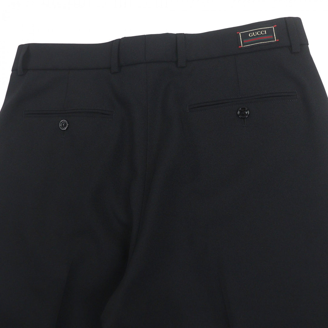 素晴らしい GUCCI スラックス ブラック ポリエステル メンズ 48 751787