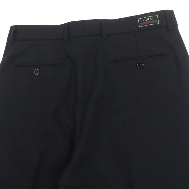 素晴らしい GUCCI スラックス ブラック ポリエステル メンズ 48 751787