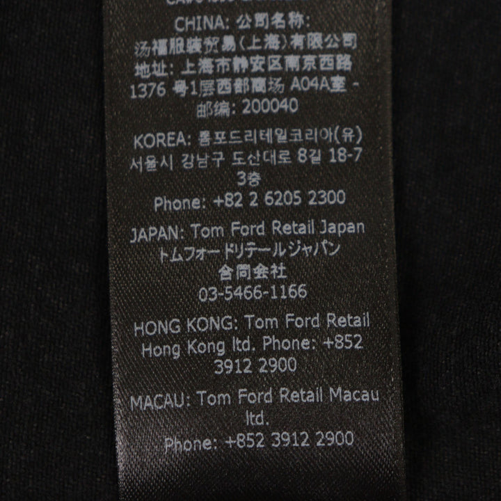 TOM FORD 黑色纯棉男士牛仔夹克，XL 码，型号 DJI001 DMC061S25
