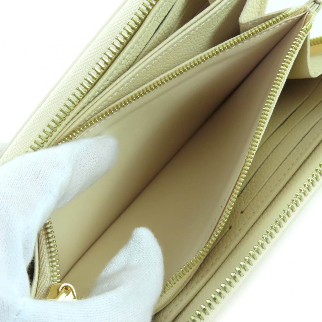 Pristine LOUIS VUITTON Purse light beige Monogram Ann Platt Women M81914