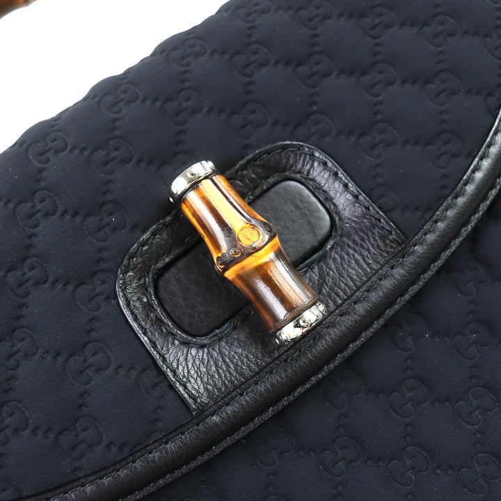 Excellent GUCCI Shoulder Bag Microsima New Bamboo 2-Way Handbag Chain 240241