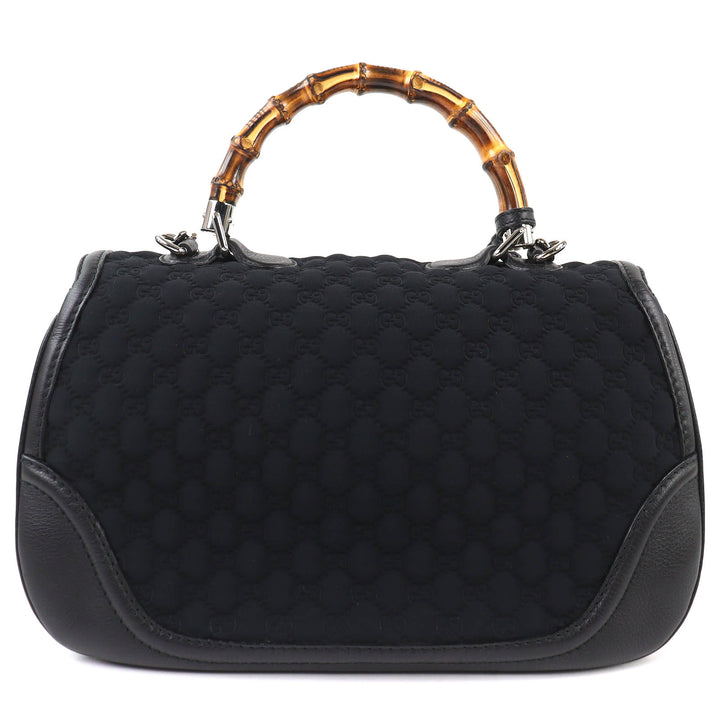 Excellent GUCCI Shoulder Bag Microsima New Bamboo 2-Way Handbag Chain 240241