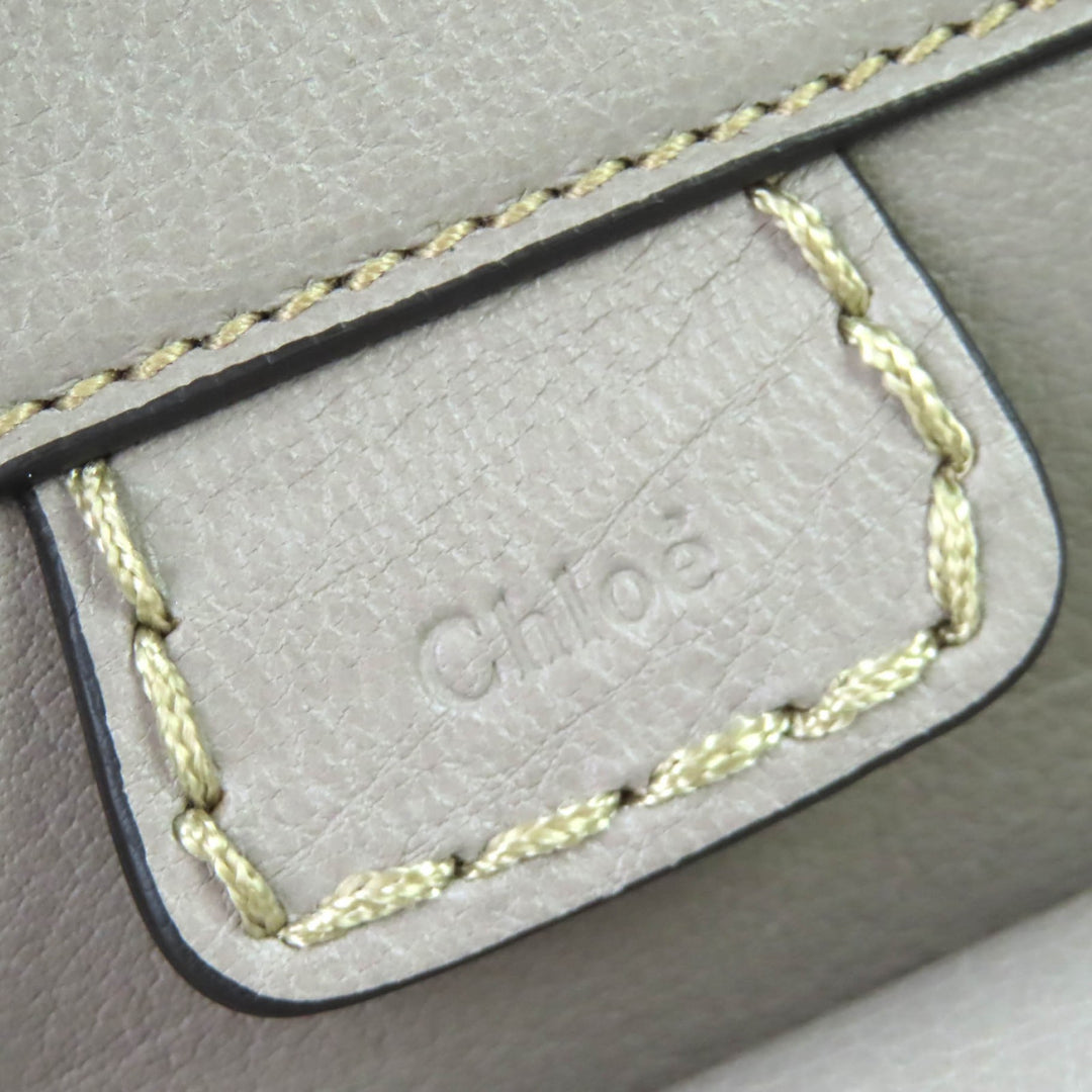 Excellent Chloe Shoulder Bag EDITH MINI BAG 2WAY handbag gray CHC21WS451F43053