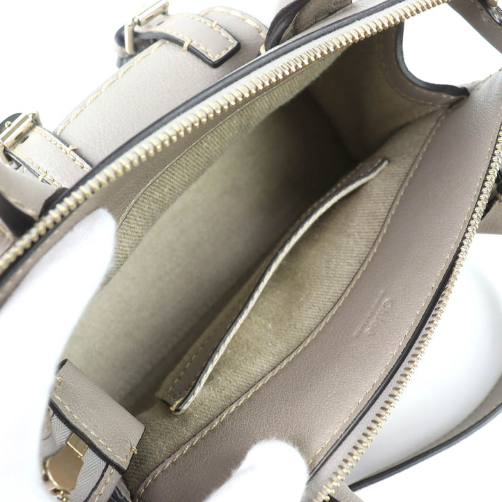 Excellent Chloe Shoulder Bag EDITH MINI BAG 2WAY handbag gray CHC21WS451F43053
