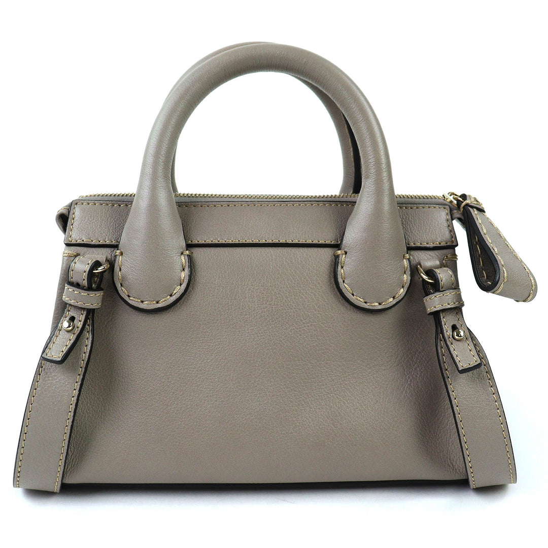 Excellent Chloe Shoulder Bag EDITH MINI BAG 2WAY handbag gray CHC21WS451F43053