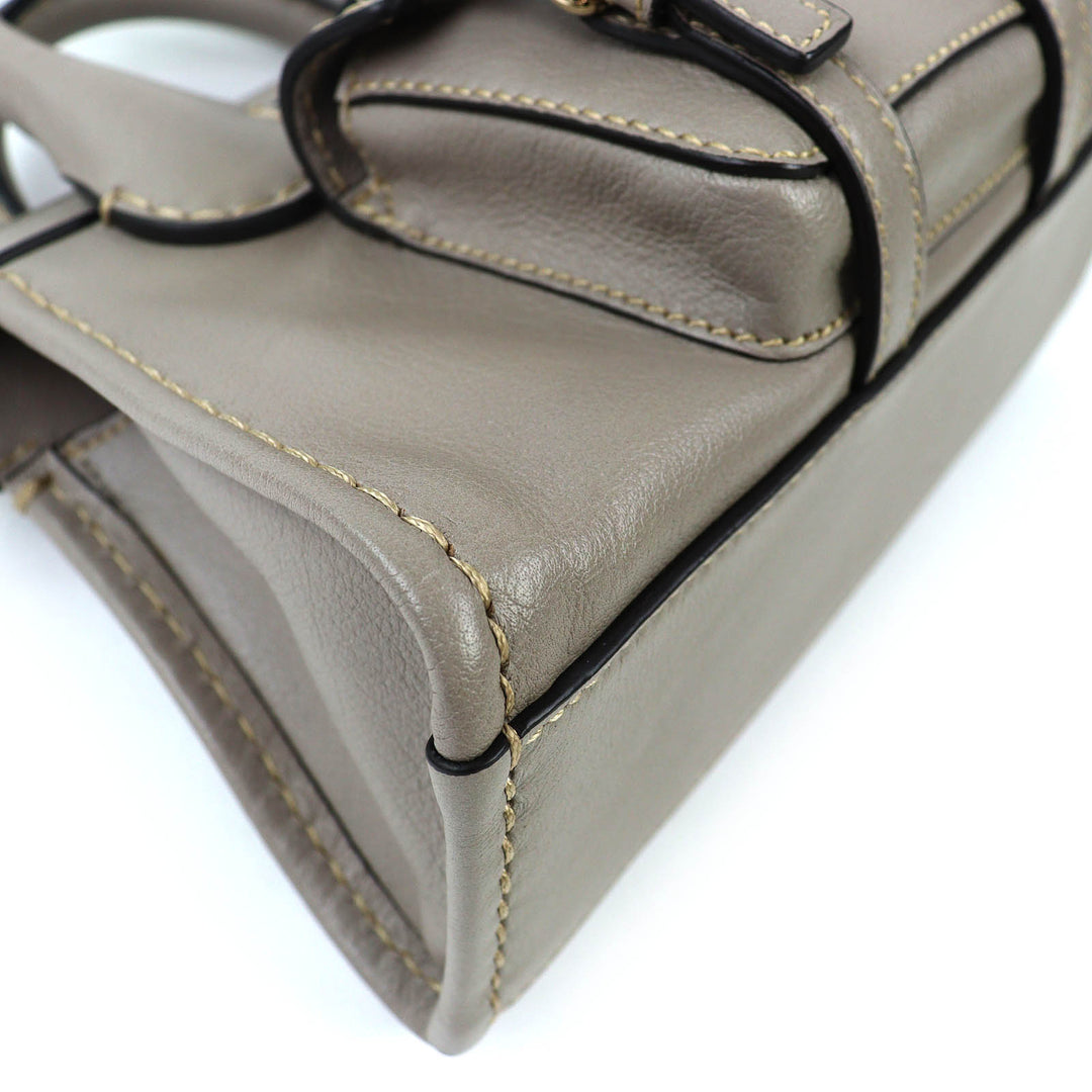 Excellent Chloe Shoulder Bag EDITH MINI BAG 2WAY handbag gray CHC21WS451F43053