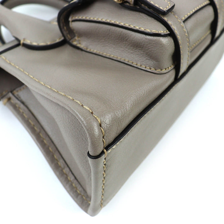 Excellent Chloe Shoulder Bag EDITH MINI BAG 2WAY handbag gray CHC21WS451F43053