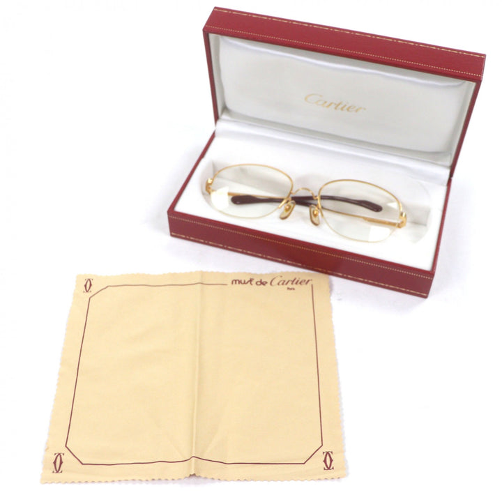 Great Cartier Glasses Trinity Half rim gold mens