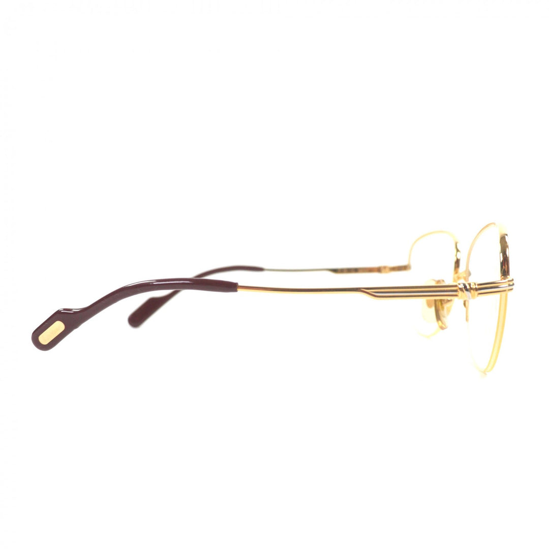Great Cartier Glasses Trinity Half rim gold mens