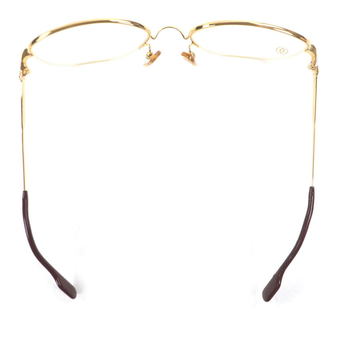 Great Cartier Glasses Trinity Half rim gold mens