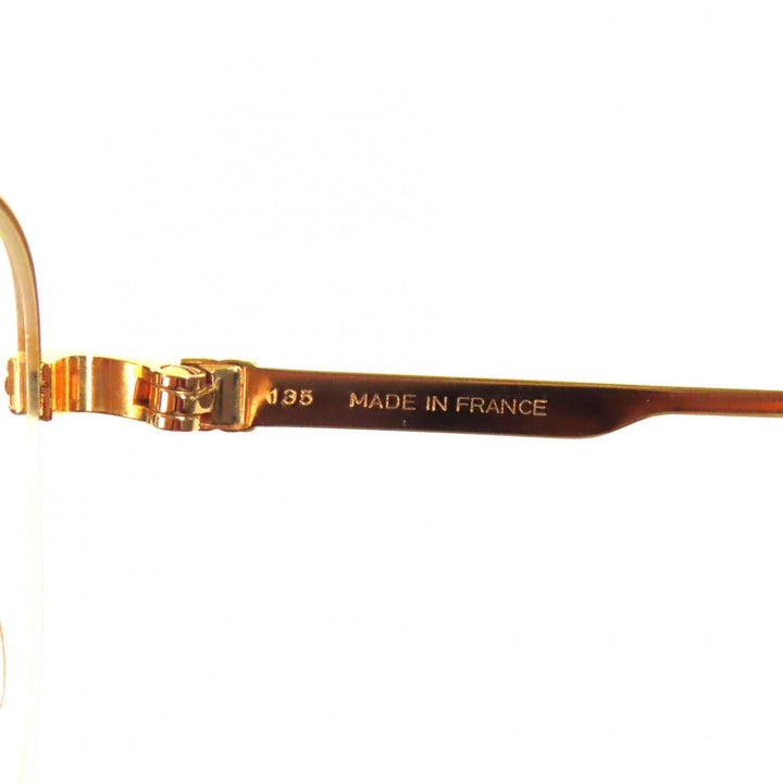 Great Cartier Glasses Trinity Half rim gold mens