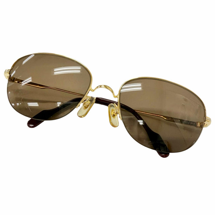 Great Cartier sunglasses 140 Trinity Half-Rim gold mens