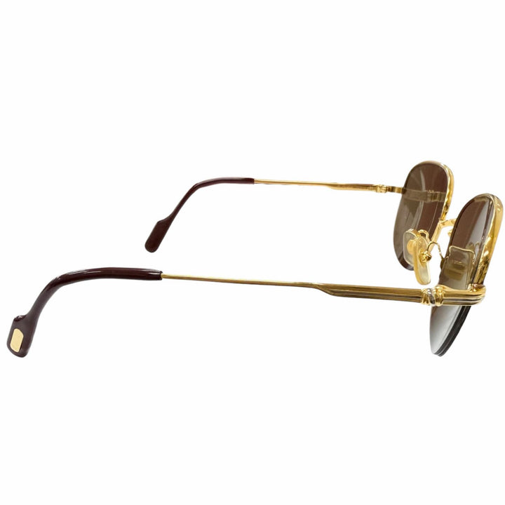 Great Cartier sunglasses 140 Trinity Half-Rim gold mens