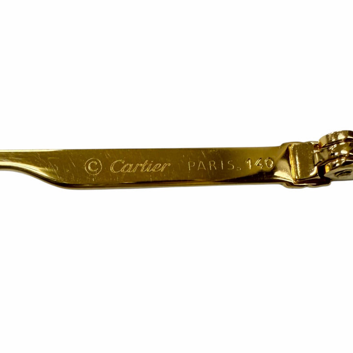 Great Cartier sunglasses 140 Trinity Half-Rim gold mens