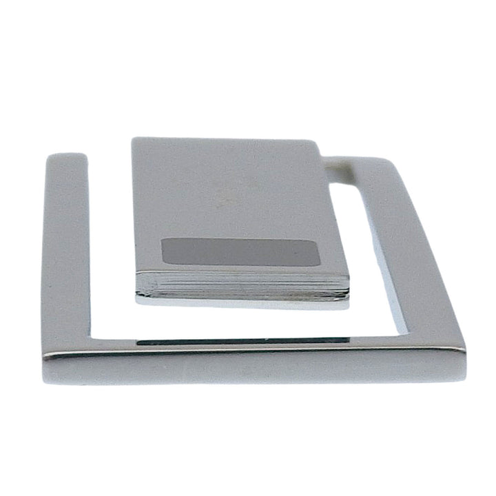 Great Dupont Money clip Bill Clip with Logo Silver metal mens