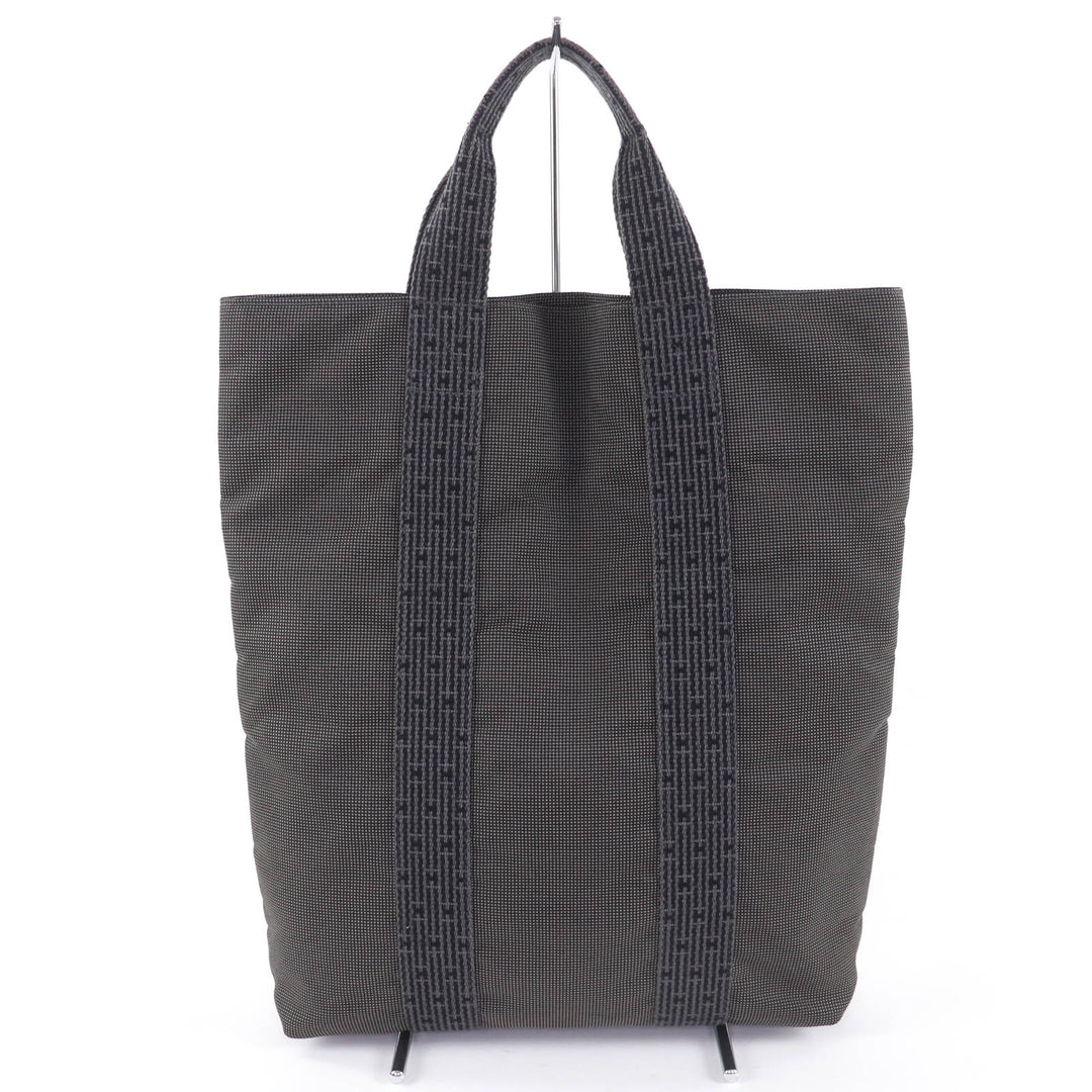 Great HERMES Tote Bag Her Line Cabas Handbag gray polyamide Women