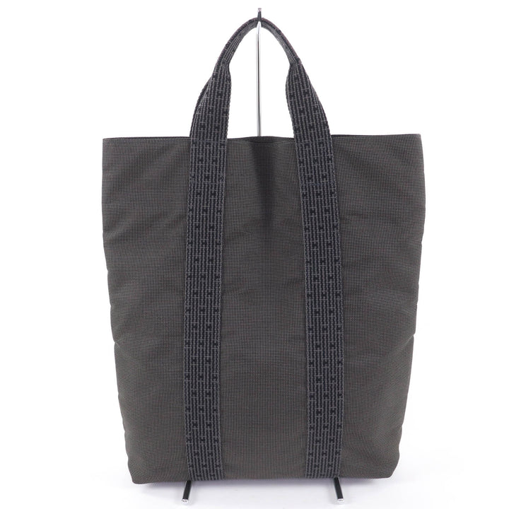 Great HERMES Tote Bag Her Line Cabas Handbag gray polyamide Women