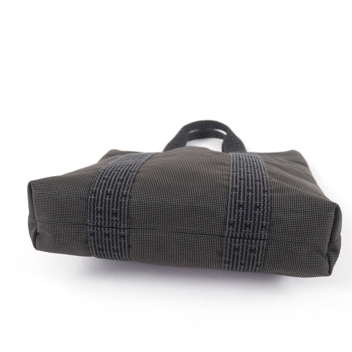 Great HERMES Tote Bag Her Line Cabas Handbag gray polyamide Women