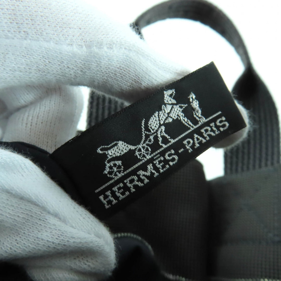 Great HERMES Tote Bag Her Line Cabas Handbag gray polyamide Women
