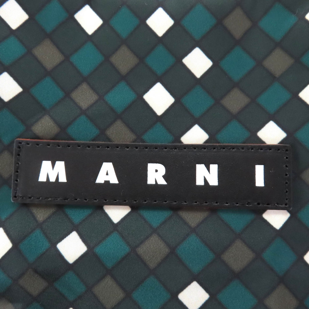 精美 MARNI PORTER 绿色尼龙女士手提包