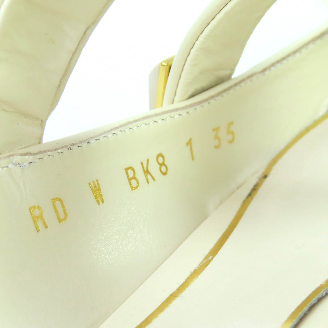 Excellent Valentino Garavani Mule Roman stud flat mule sandals Ivory 35 WW2S0BK8