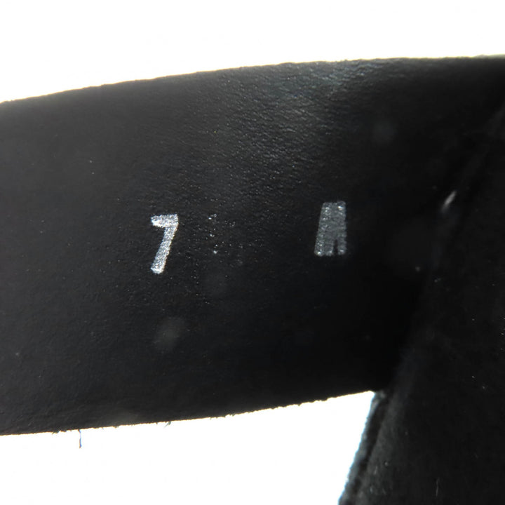 Excellent Salvatore Ferragamo High cut sneakers black leather Women 7.5 SL09766
