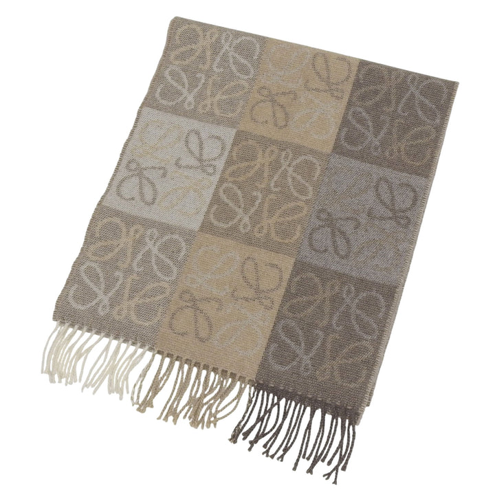 Great LOEWE Scarf Beige brown wool Women