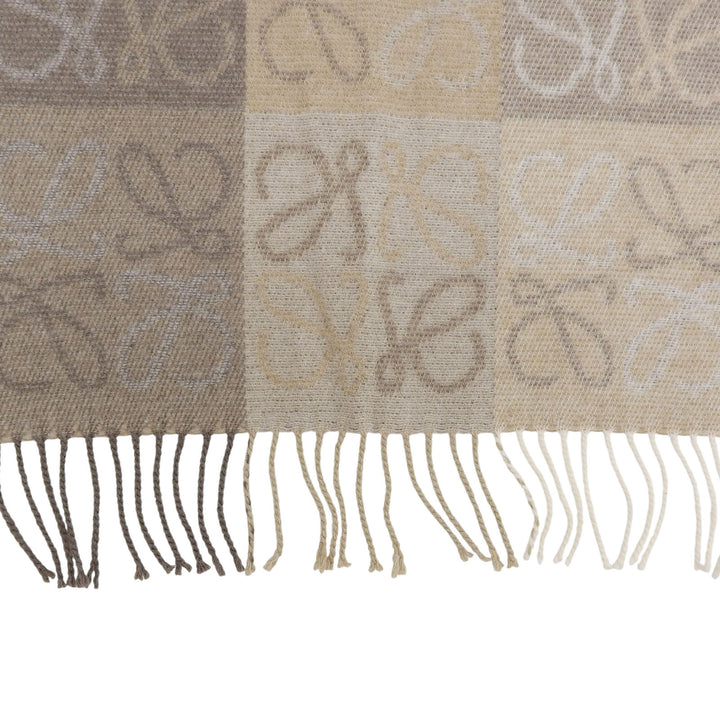 Great LOEWE Scarf Beige brown wool Women