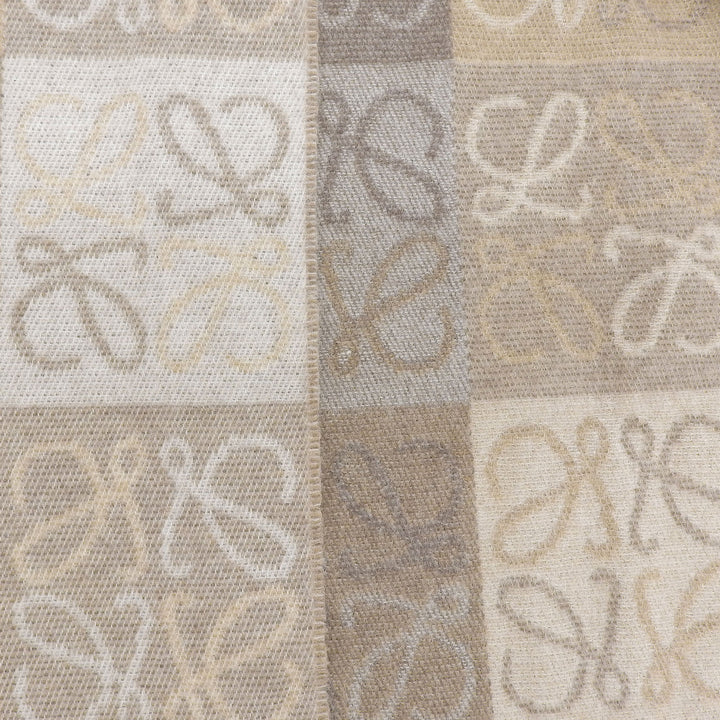 Great LOEWE Scarf Beige brown wool Women