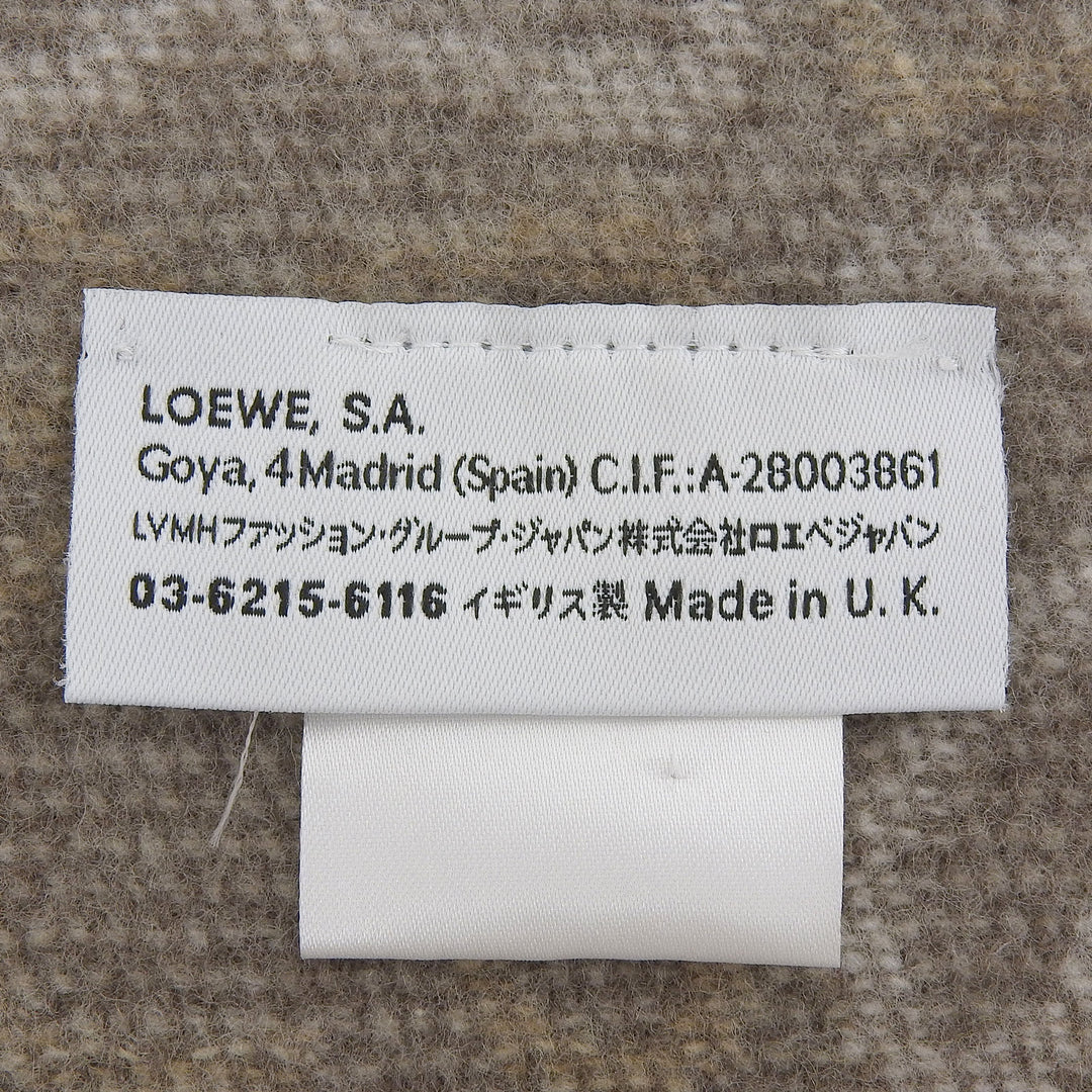 Great LOEWE Scarf Beige brown wool Women