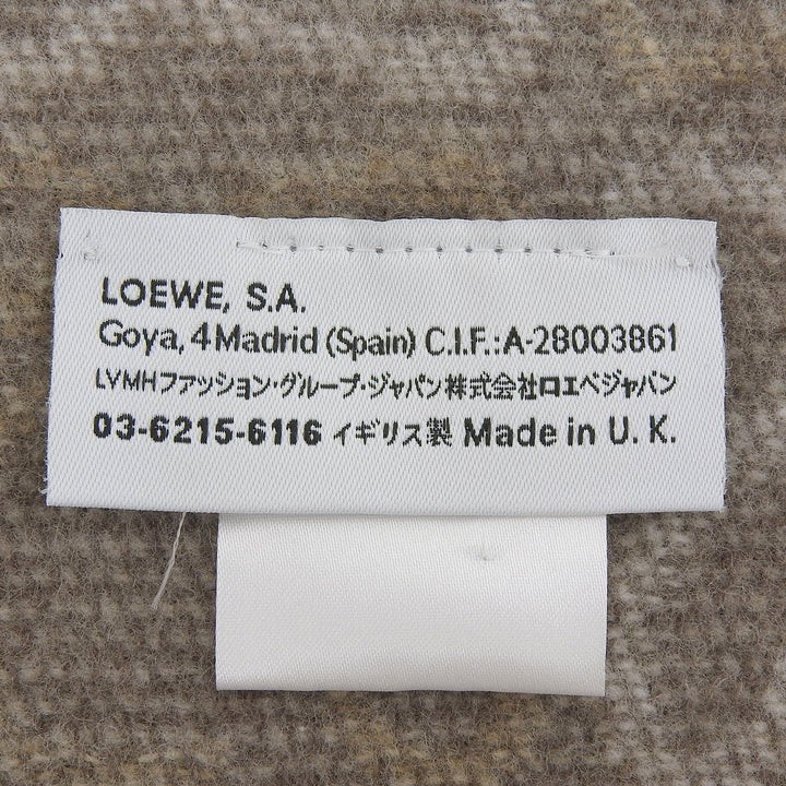 Great LOEWE Scarf Beige brown wool Women