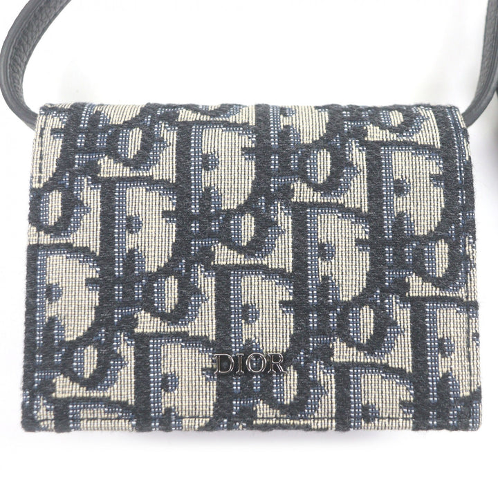 Great DIOR Other bag Oblique Shoulder Strap Nano Pouch beige canvas mens
