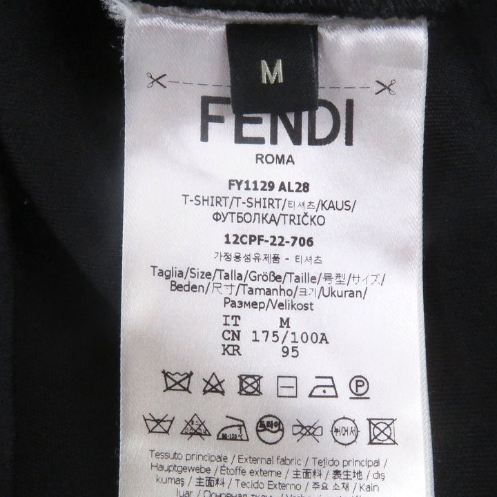 Great FENDI Short sleeve T-shirt Embossed logo crew neck T-shirt M FY1129