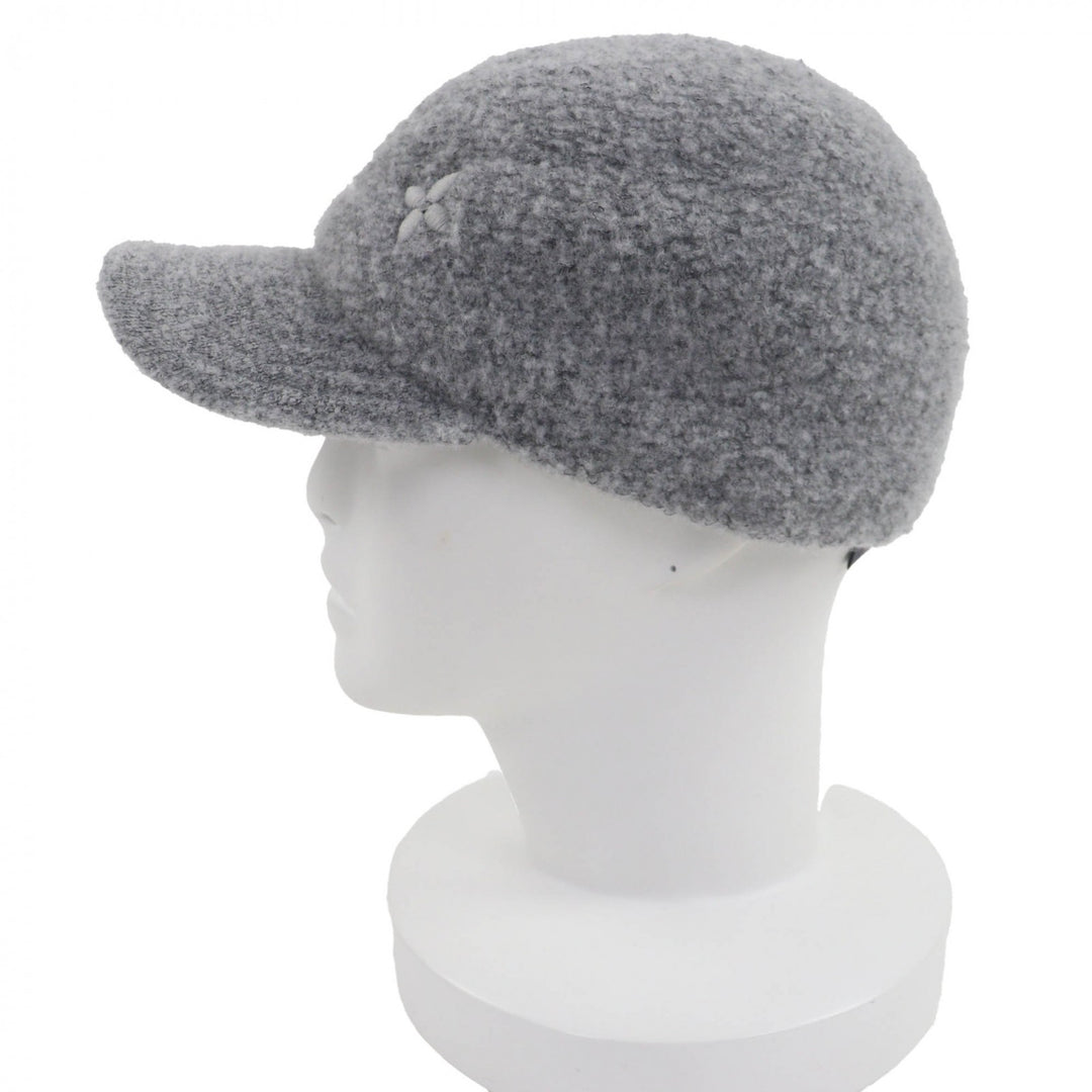 Excellent LOUIS VUITTON hat Cap Woolgram Monogram gray cotton Women M7251L