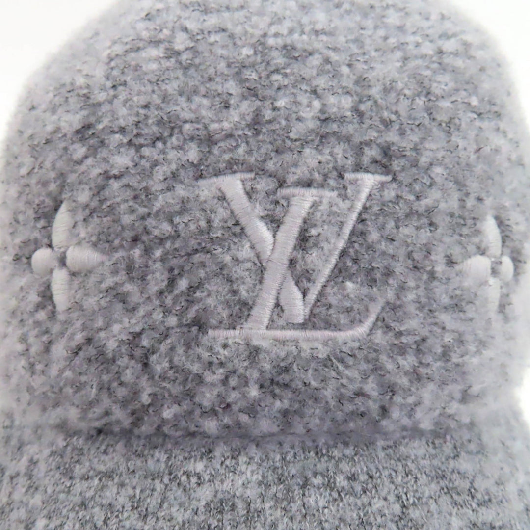 Excellent LOUIS VUITTON hat Cap Woolgram Monogram gray cotton Women M7251L