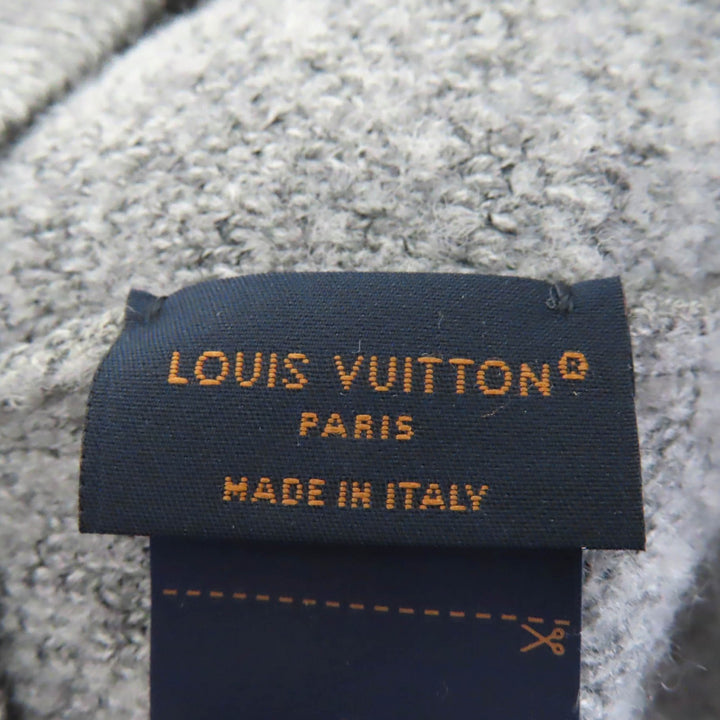 Excellent LOUIS VUITTON hat Cap Woolgram Monogram gray cotton Women M7251L