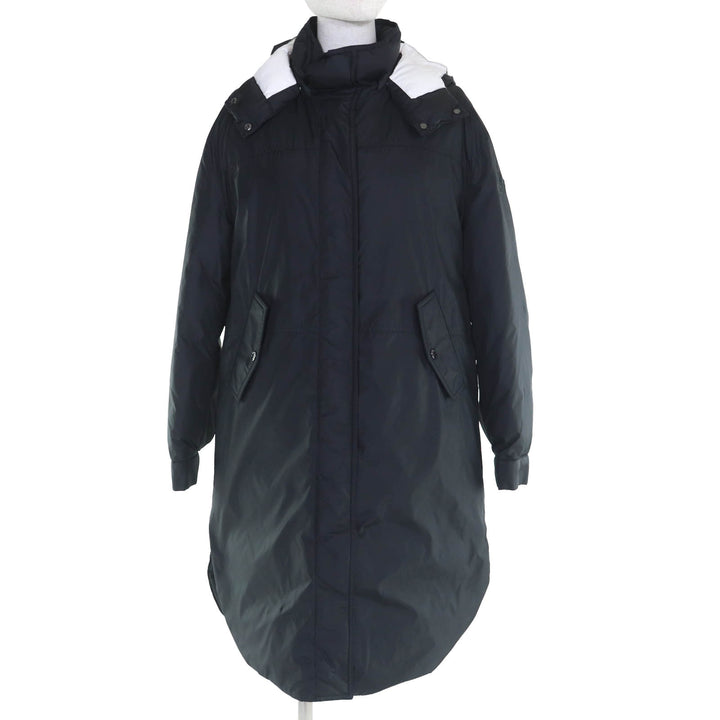 Pristine MONCLER HUGON 黑色尼龙女款羽绒服 0