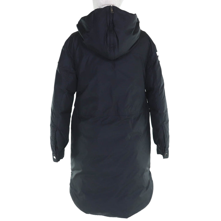 Pristine MONCLER HUGON 黑色尼龙女款羽绒服 0