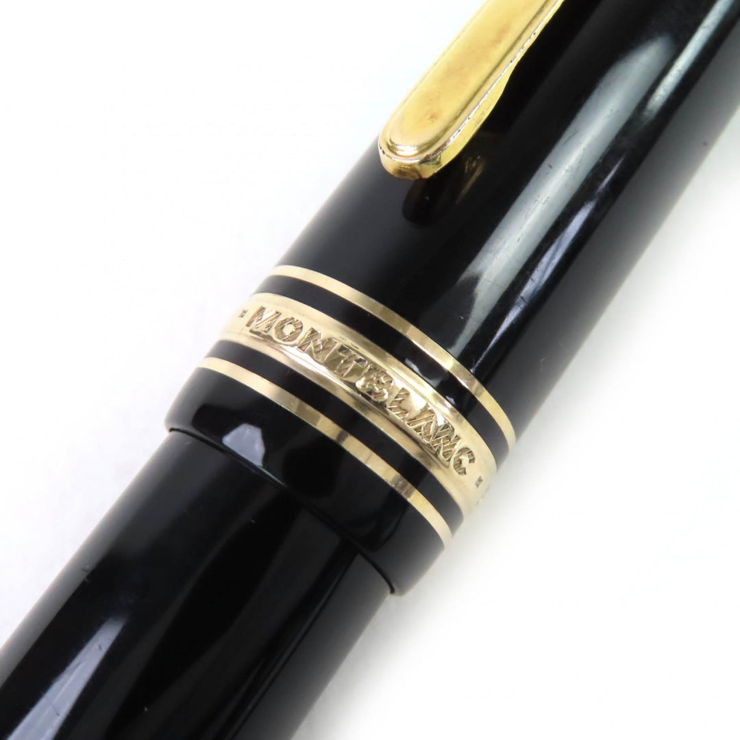 非常に良い モンブラン 万年筆 マイスターシュテュック 149 ホワイトスター ブラック 14K メンズ