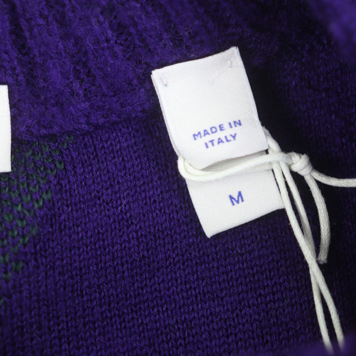 全新 BURBERRY 紫色羊毛男士毛衣 M 码 8077214