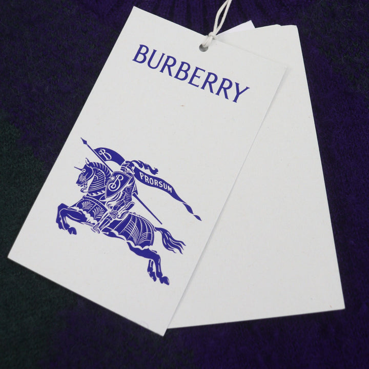 全新 BURBERRY 紫色羊毛男士毛衣 M 码 8077214