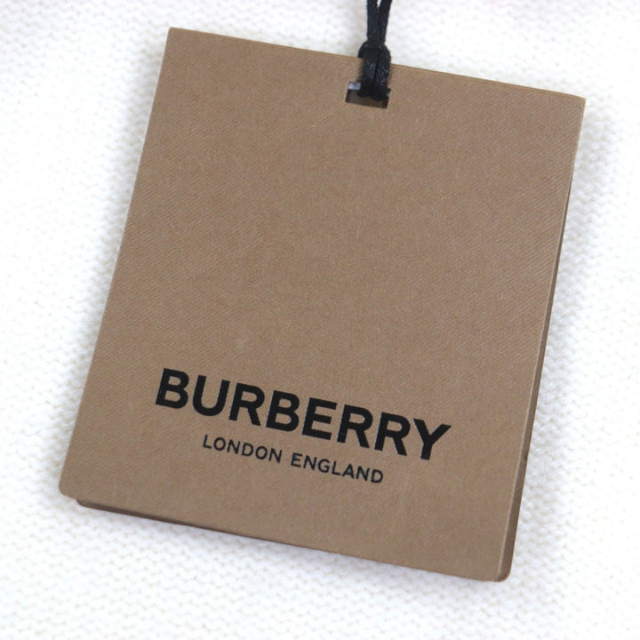 新品BURBERRY セーター ニット アイボリー ウール メンズ M 8072983