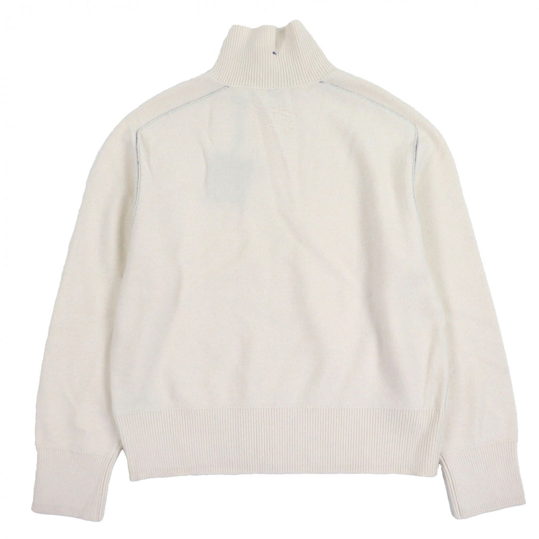 新品BURBERRY セーター ニット アイボリー ウール メンズ M 8072983