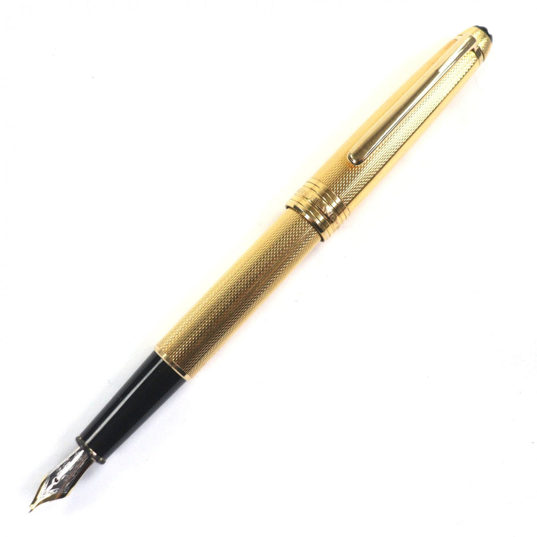 非常に良い モンブラン 万年筆 マイスターシュテュック ソリティア 1444 90S ゴールド 18K メンズ