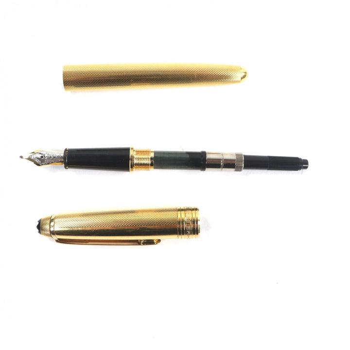 非常に良い モンブラン 万年筆 マイスターシュテュック ソリティア 1444 90S ゴールド 18K メンズ