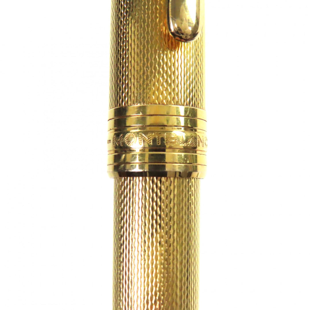 非常に良い モンブラン 万年筆 マイスターシュテュック ソリティア 1444 90S ゴールド 18K メンズ