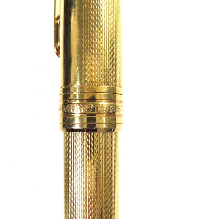 非常に良い モンブラン 万年筆 マイスターシュテュック ソリティア 1444 90S ゴールド 18K メンズ