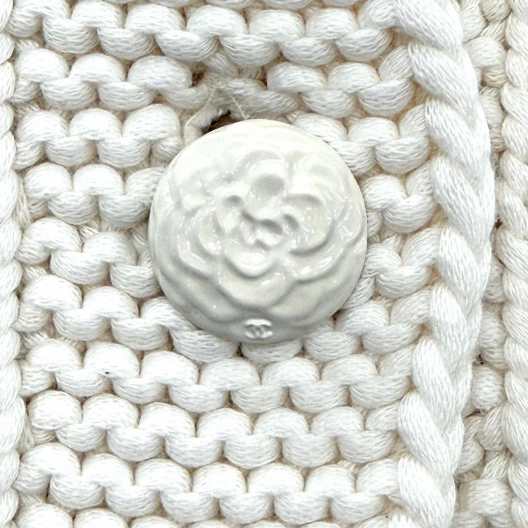 Discounted Pristine CHANEL Jacket off white cotton Women 36 P79983