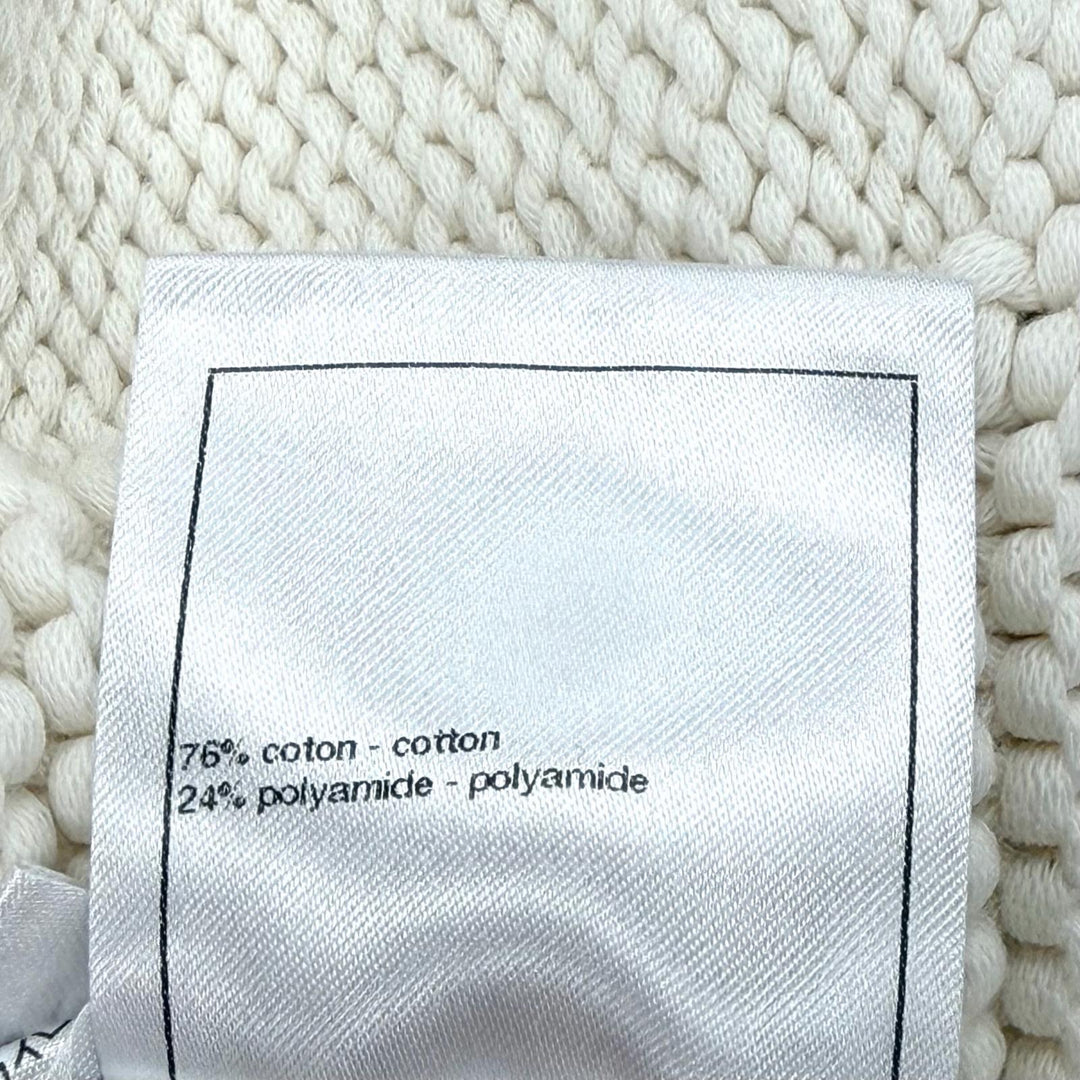 Discounted Pristine CHANEL Jacket off white cotton Women 36 P79983
