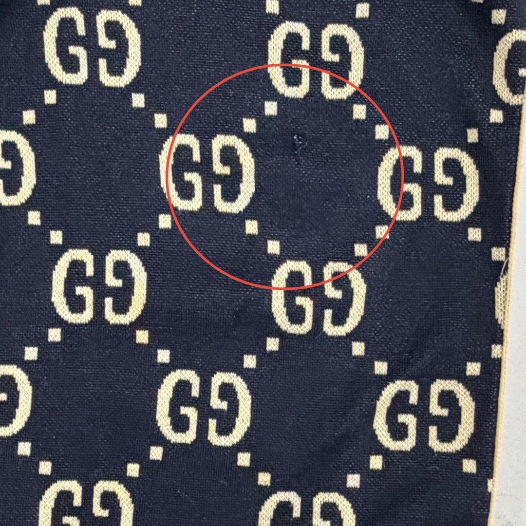 Very Good GUCCI Pants Navy cotton mens XL 496920